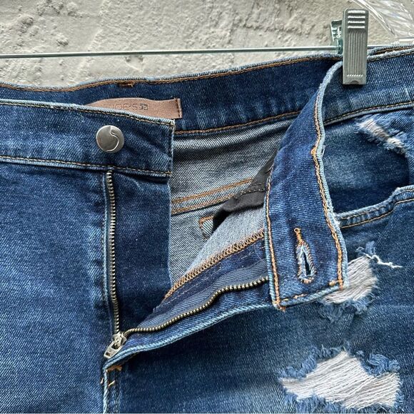 JOES Blythe Cut Off Jeans Women’s Size 31 Raw Fray Hem Distressed Dark Wash - Picture 9 of 10